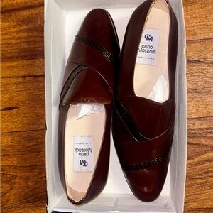 Carlos Morandi ~ Brown Caoba ~ Men’s Size 11 ~ Slip-On Leather Loafers ~ New